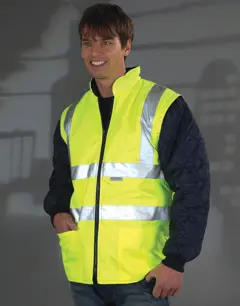 Bild på Fluo Quilted Jacket with Zip-Off Sleeves