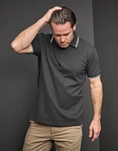 Bild på Luxury Stripe Stretch Polo