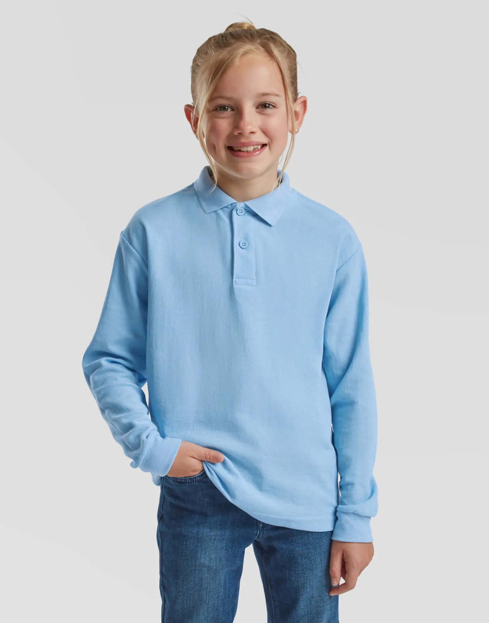 Bild på Kids 65/35 Long Sleeve Polo