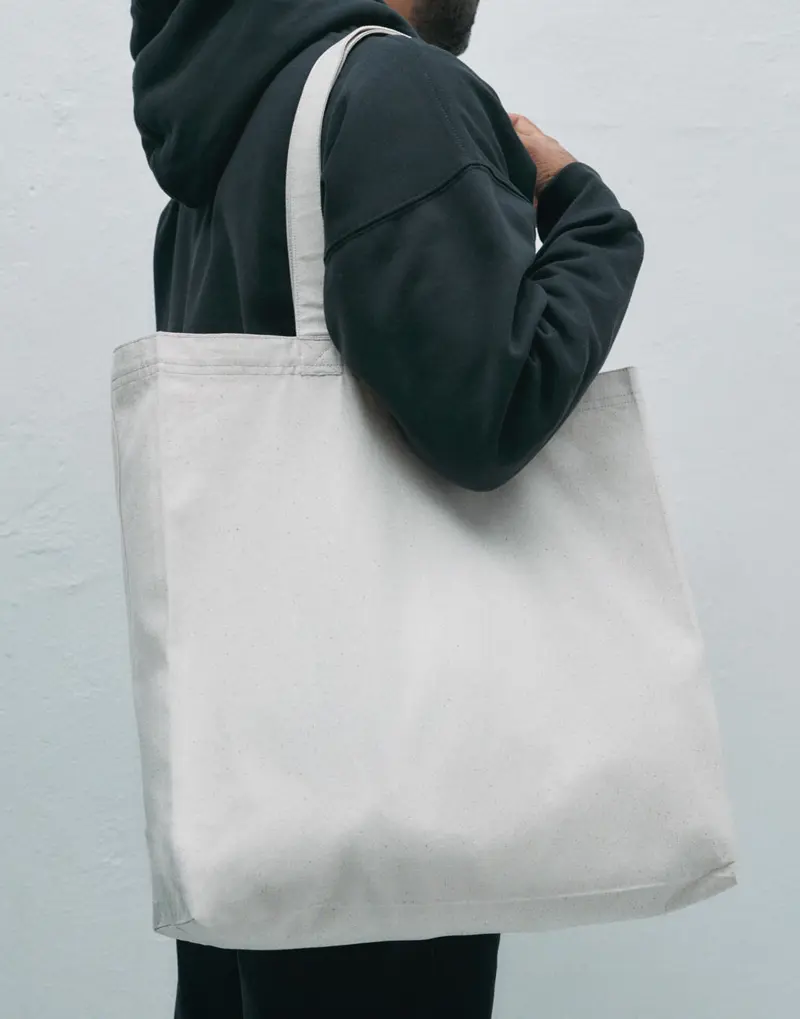 Cotton Canvas Large Tote