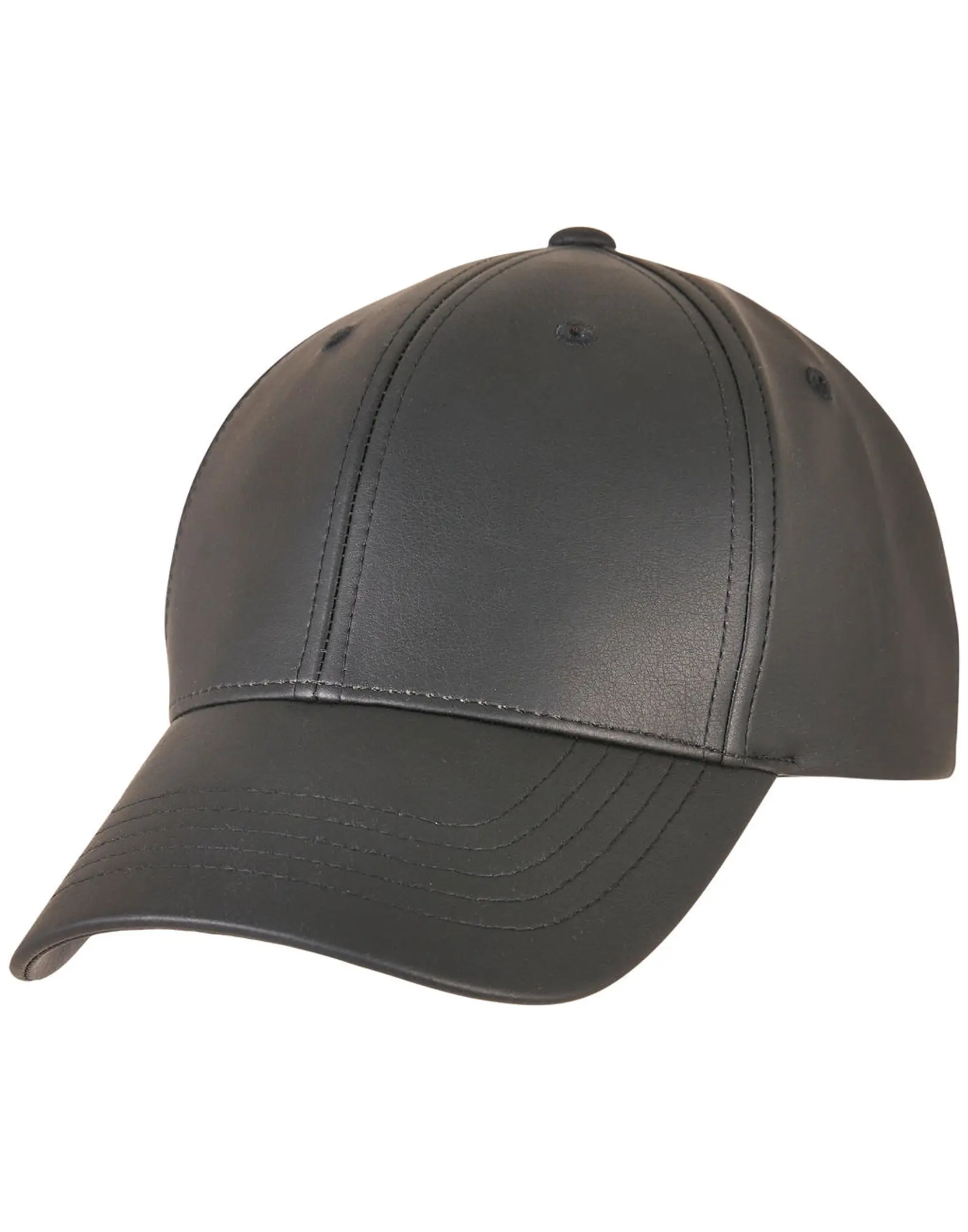 Bild på Synthetic Leather Alpha Shape Dad Cap