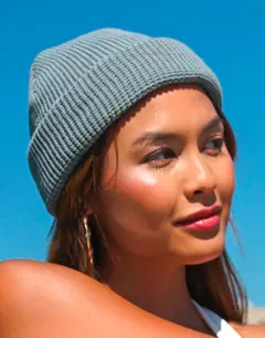 Bild på Recycled Yarn Waffle Knit Beanie