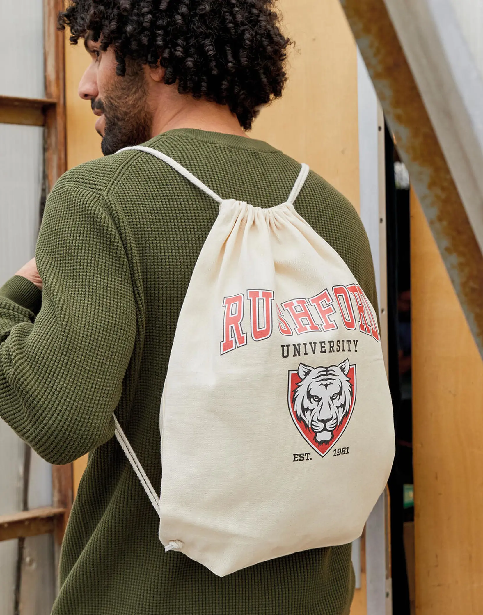 Bild på Baby Canvas Cotton Drawstring Backpack