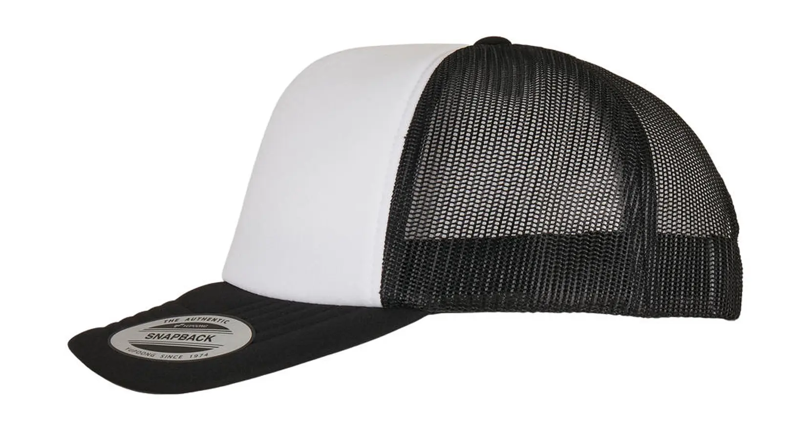 Bild på Classic Curved Foam Trucker Cap – White Front