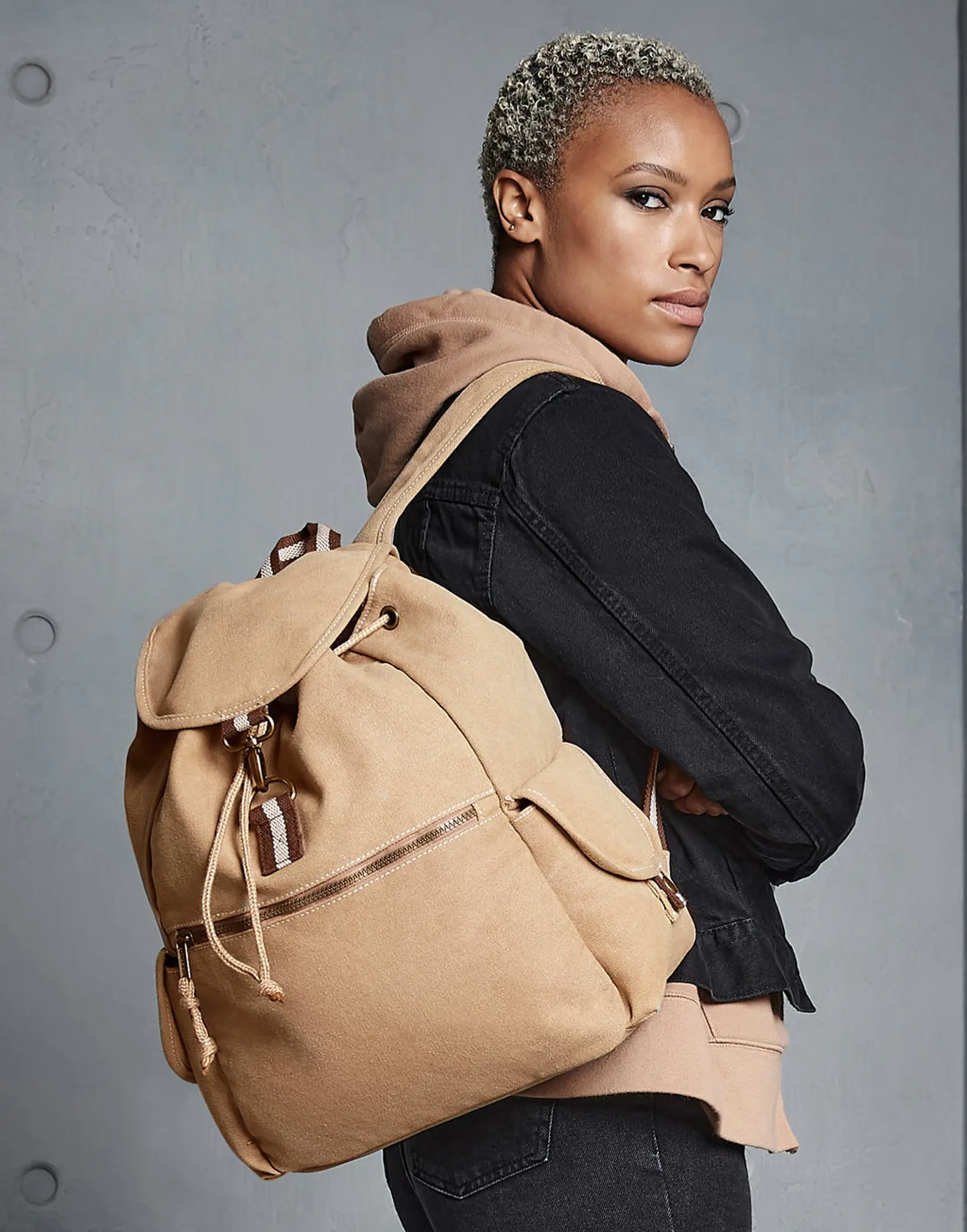 Bild på Vintage Canvas Backpack