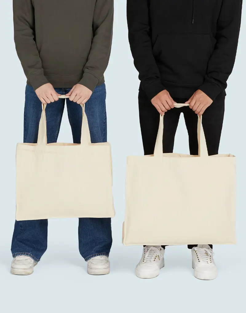 Bild på Canvas Wide Shopper with Fold LH