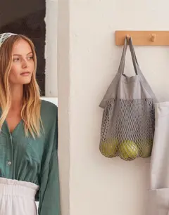 Bild på Organic Cotton Mini Mesh Grocery Bag