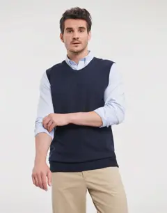 Bild på Adults' V-Neck Sleeveless Knitted Pullover
