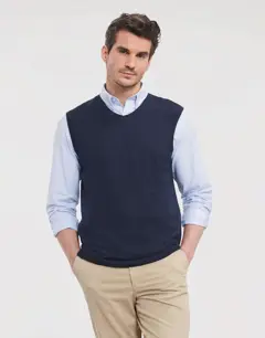 Bild på Adults' V-Neck Sleeveless Knitted Pullover