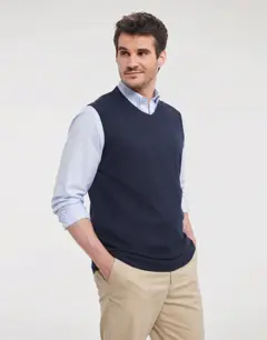 Bild på Adults' V-Neck Sleeveless Knitted Pullover