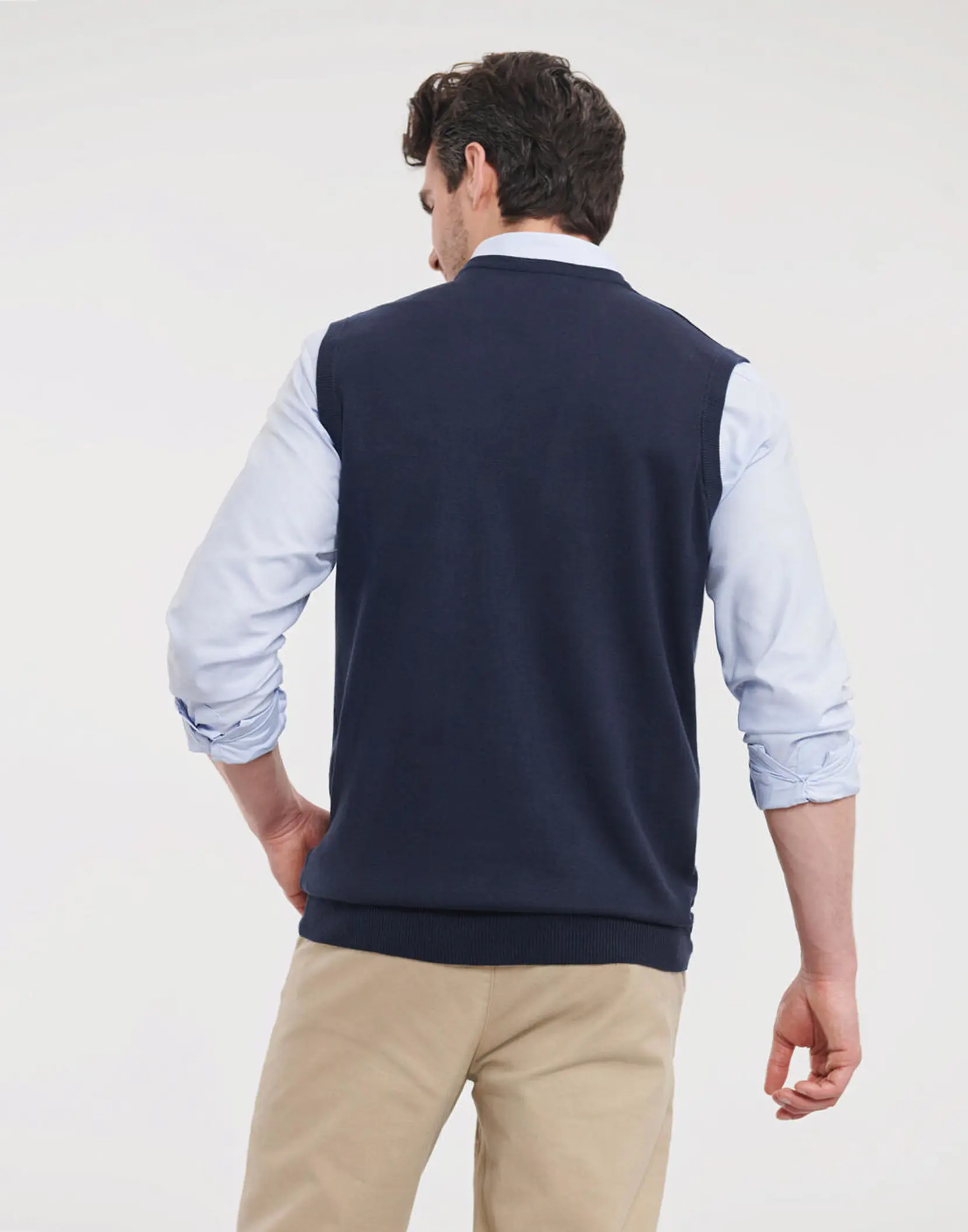 Bild på Adults' V-Neck Sleeveless Knitted Pullover