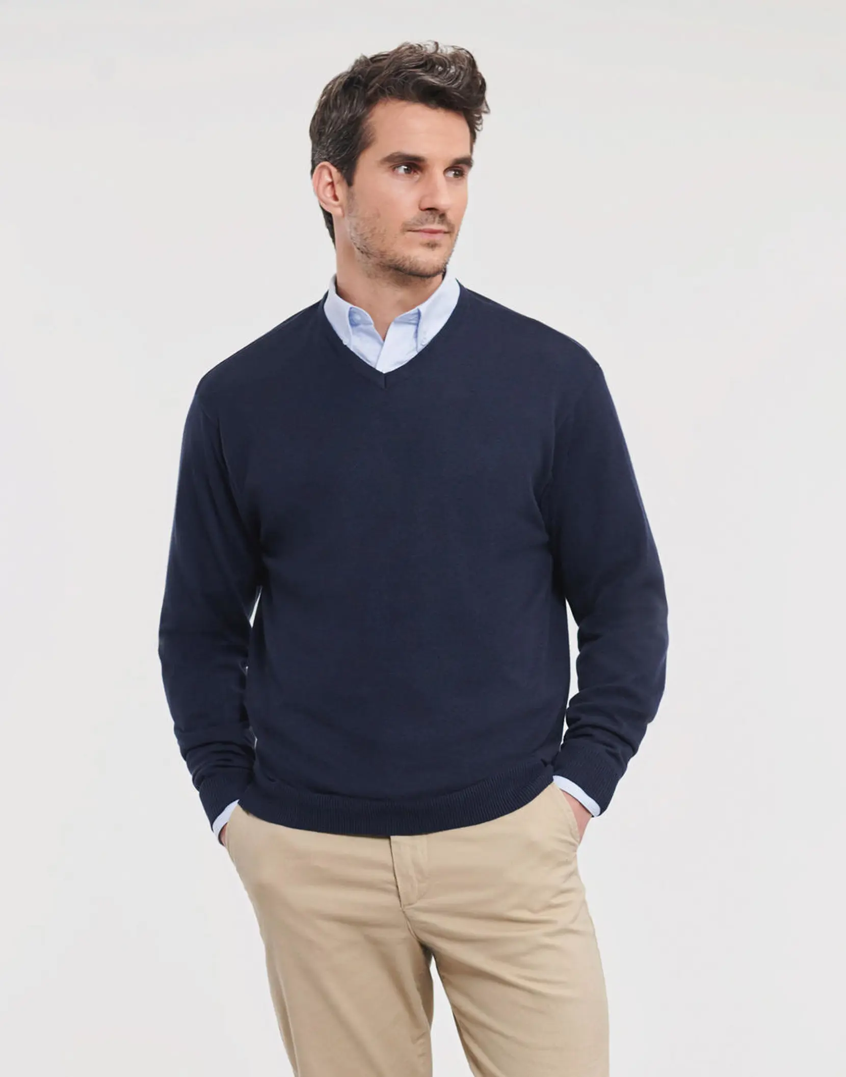 Bild på Men's V-Neck Knitted Pullover