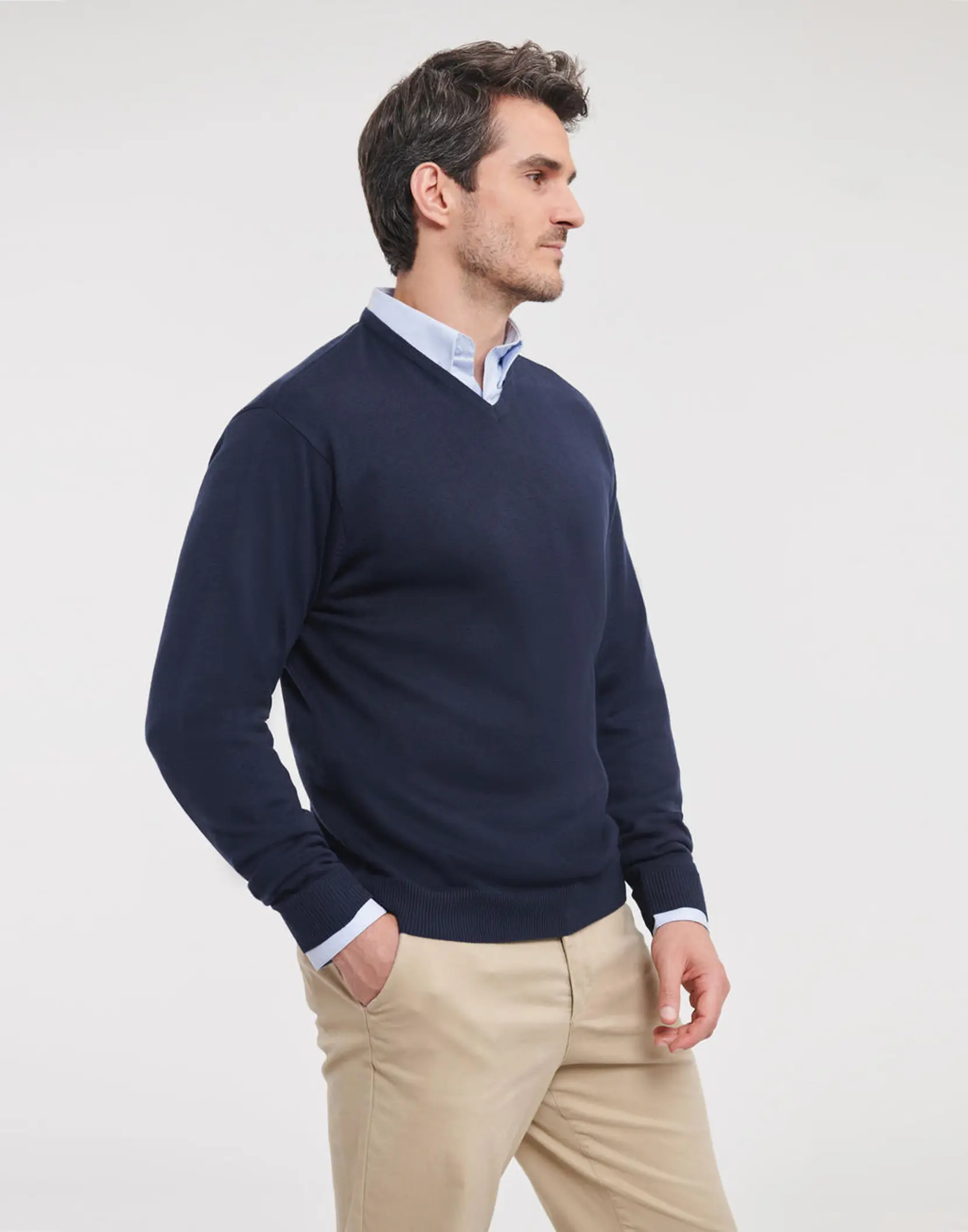 Bild på Men's V-Neck Knitted Pullover