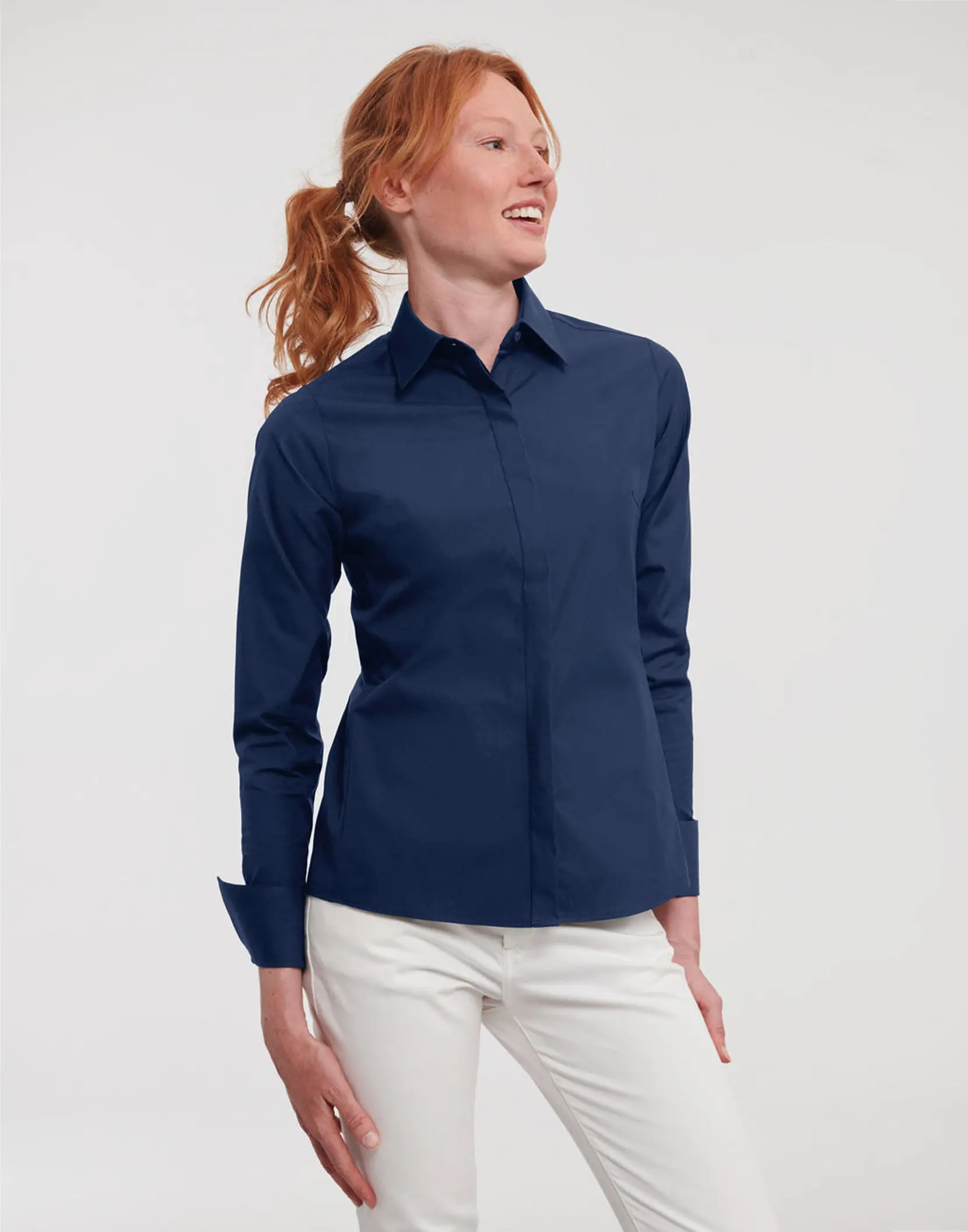 Bild på Ladies' LS Ultimate Stretch Shirt