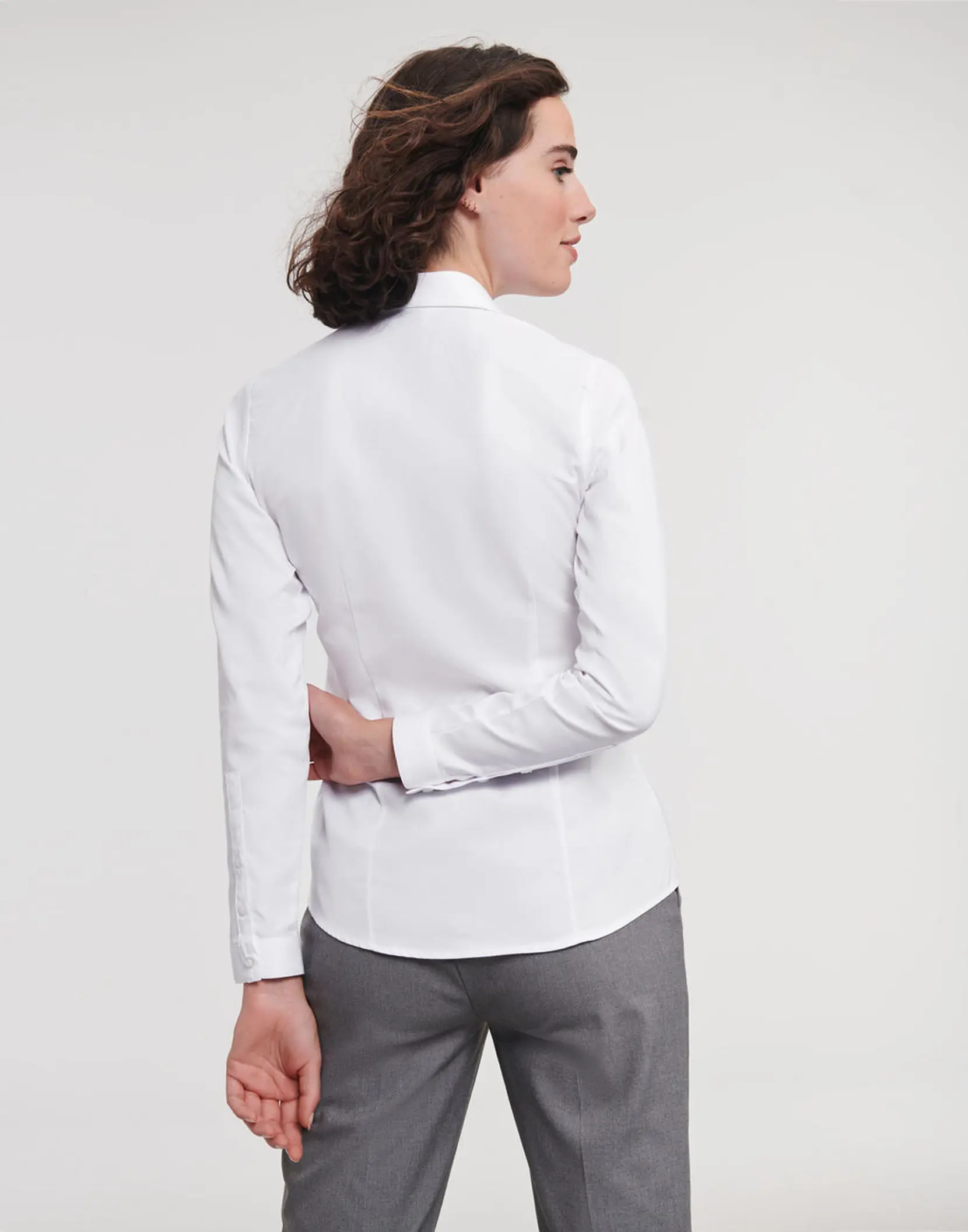 Bild på Ladies' LS Herringbone Shirt