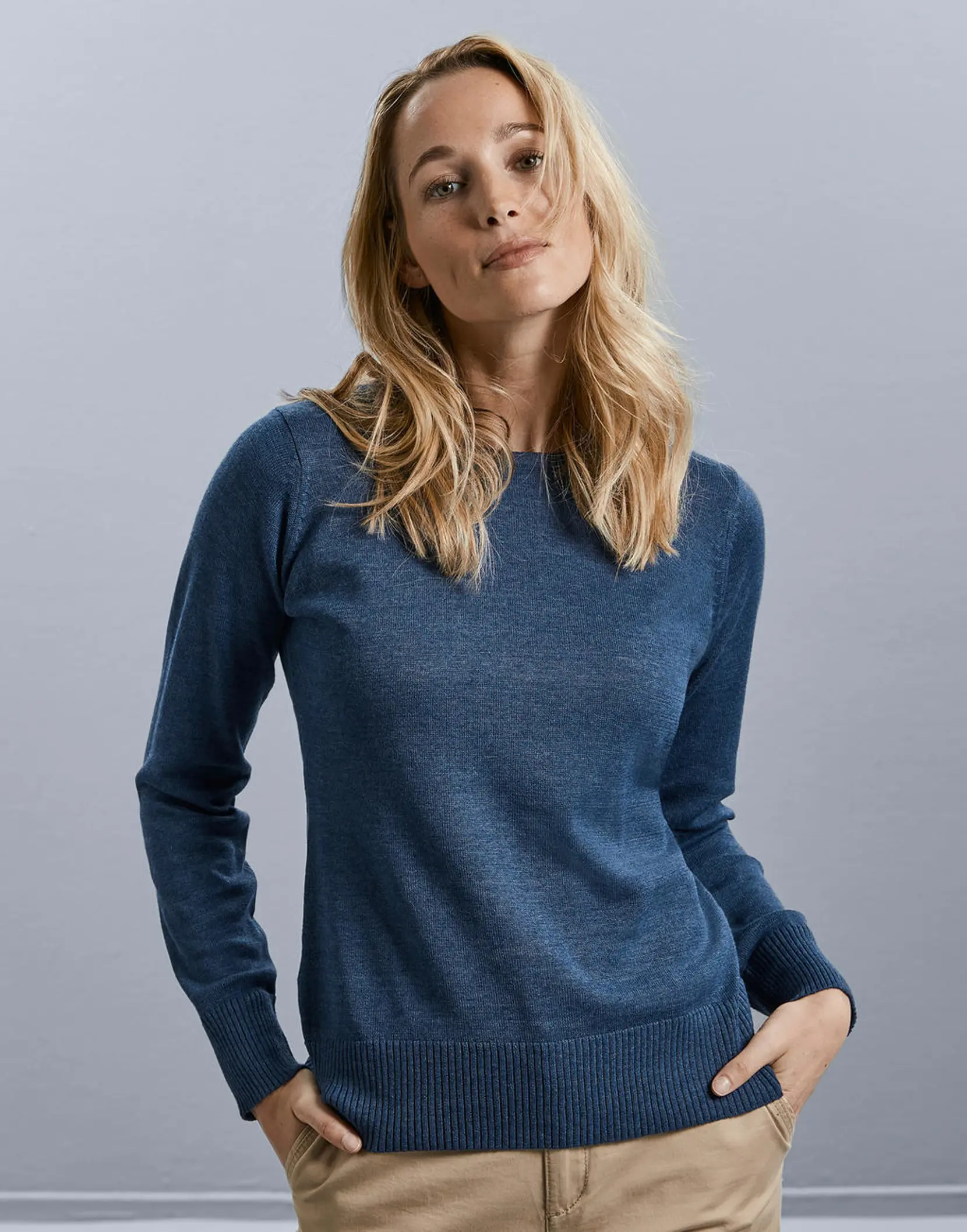 Bild på Ladies' Crew Neck Knitted Pullover