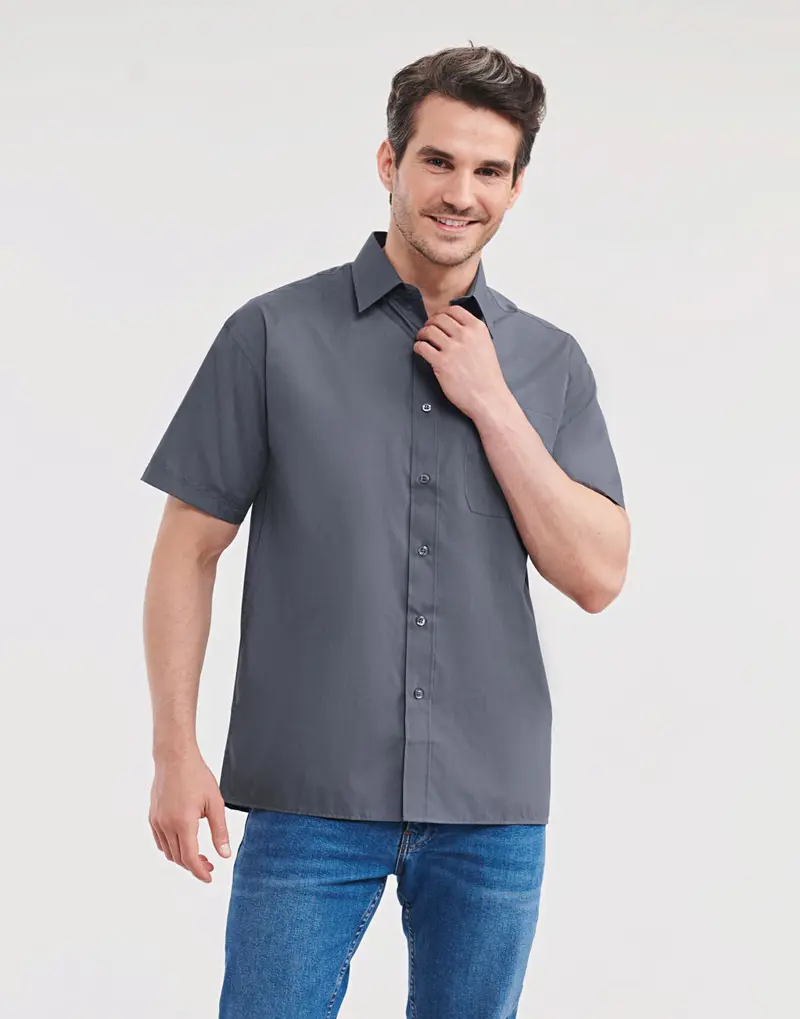 Short Sleeve Poplin Shirt
