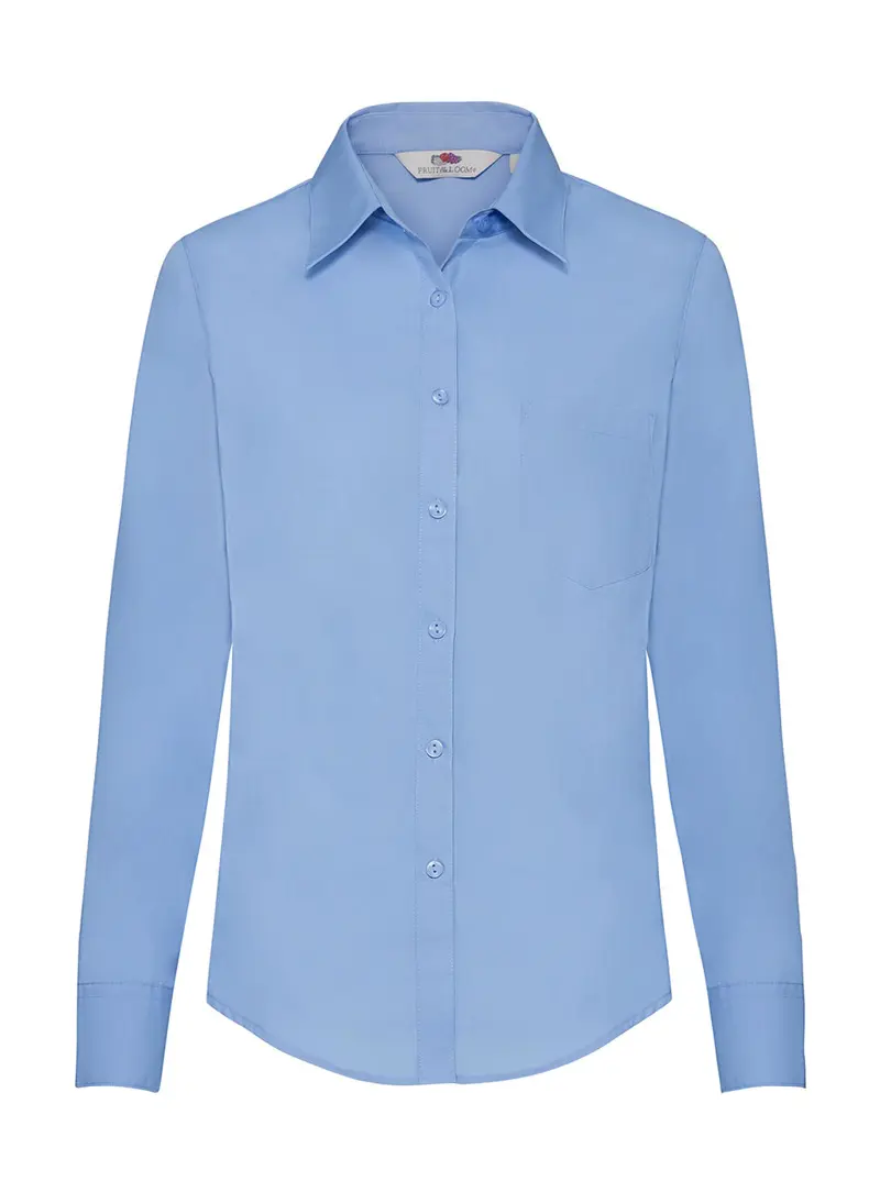 Bild på Ladies Poplin Shirt LS