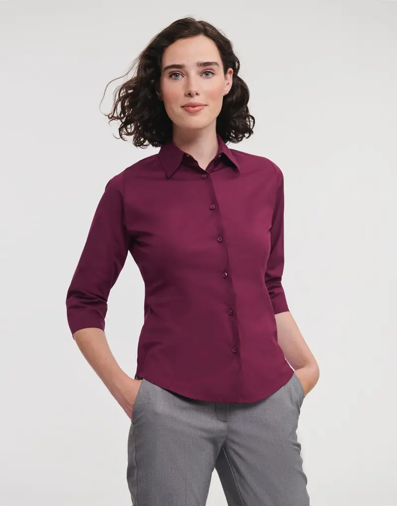 Bild på Tailored Blouse with 3/4 Sleeves