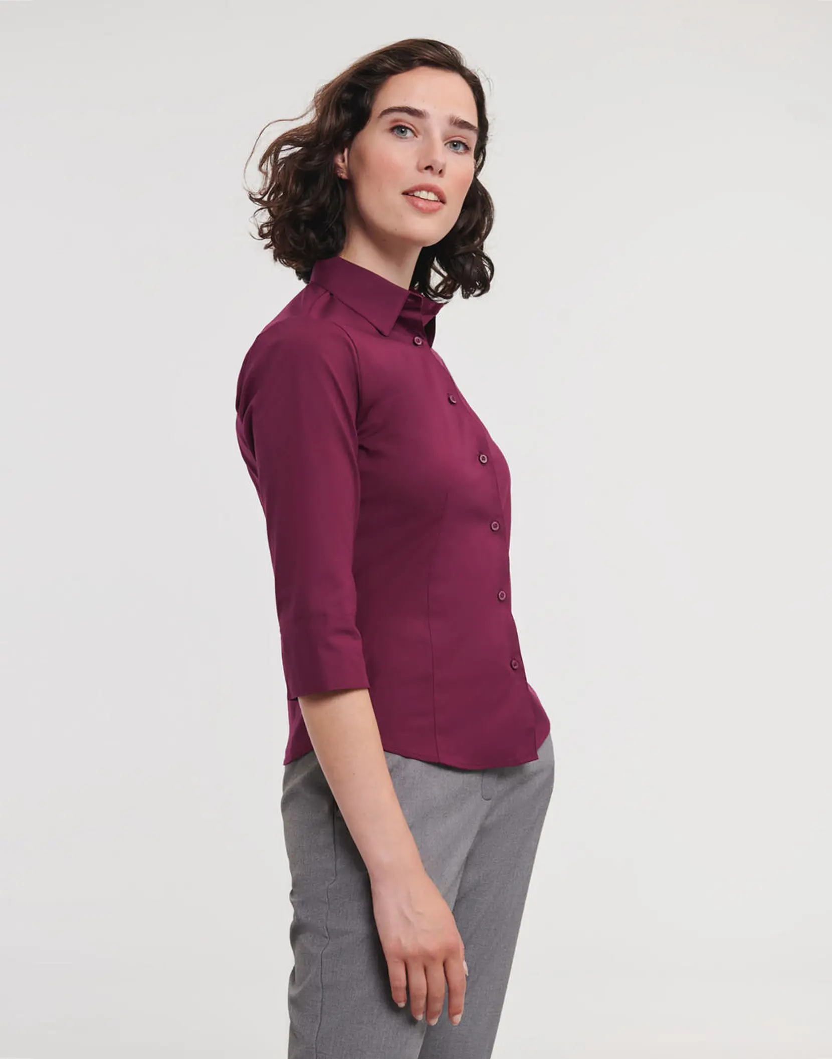 Bild på Tailored Blouse with 3/4 Sleeves