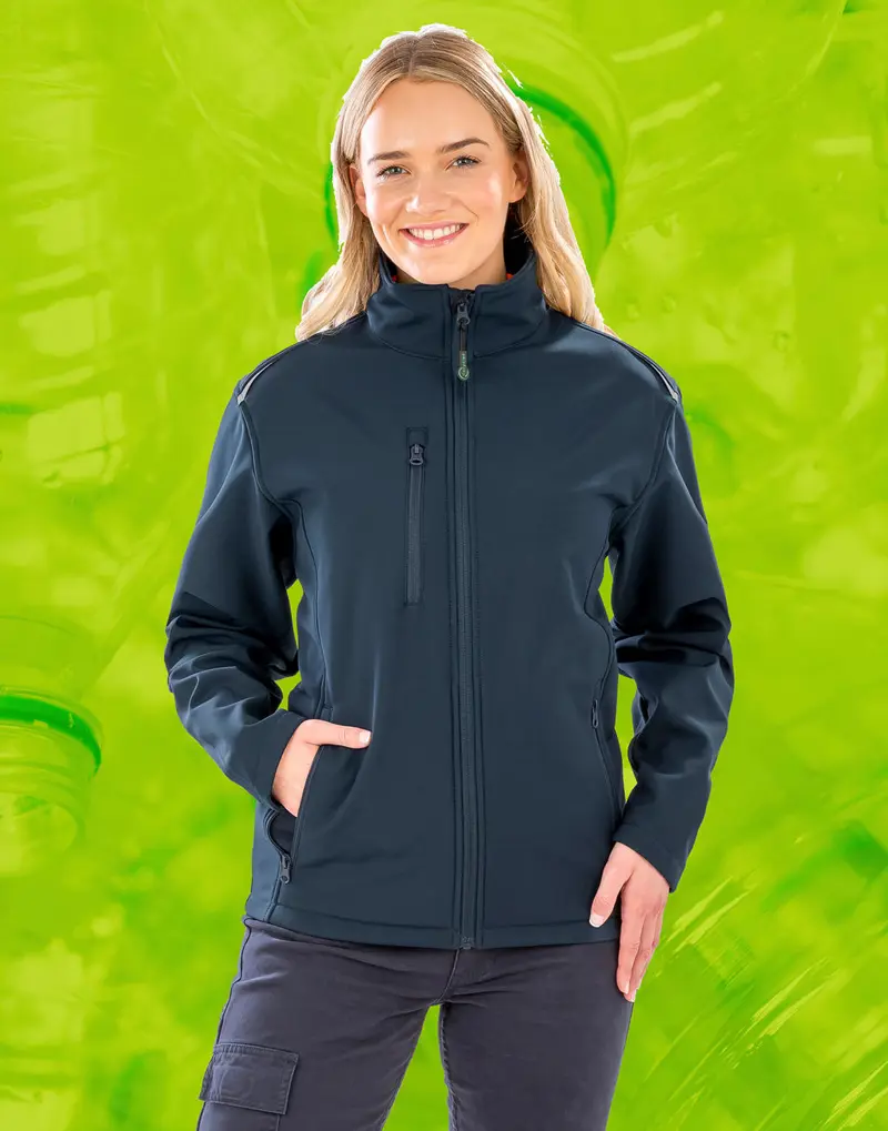 Womens Recycled 3-Layer Printable Softshell Jacket