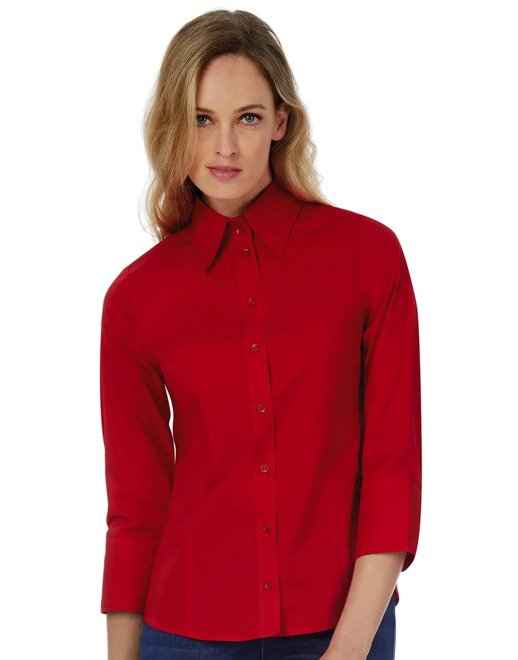 Bild på Milano/women Popelin Shirt 3/4 sleeves