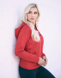 Bild på Lux Hooded Knit Fleece Jacket for women