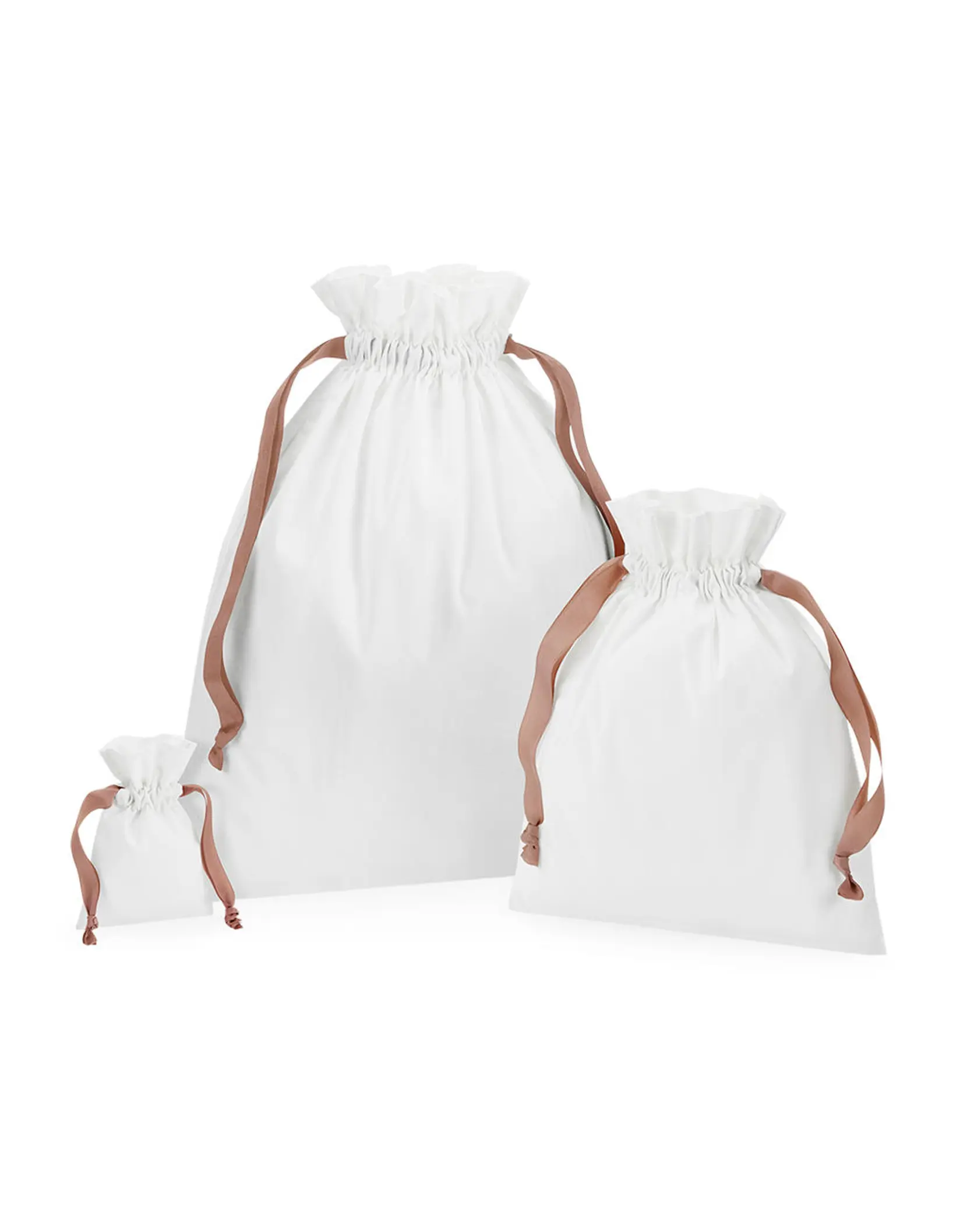 Bild på Cotton Gift Bag with Ribbon Drawstring