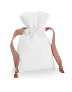 Bild på Cotton Gift Bag with Ribbon Drawstring