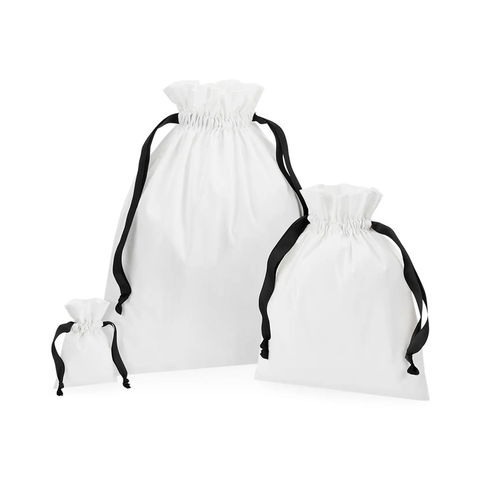 Bild på Cotton Gift Bag with Ribbon Drawstring