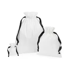 Bild på Cotton Gift Bag with Ribbon Drawstring