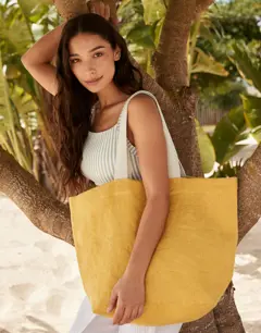 Bild på Soft Washed Jute Beach Bag