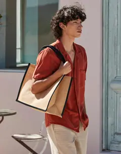 Bild på Natural Starched Jute Classic Shopper