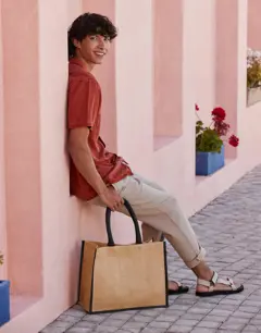 Bild på Natural Starched Jute Classic Shopper