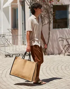 Bild på Natural Starched Jute Market Shopper