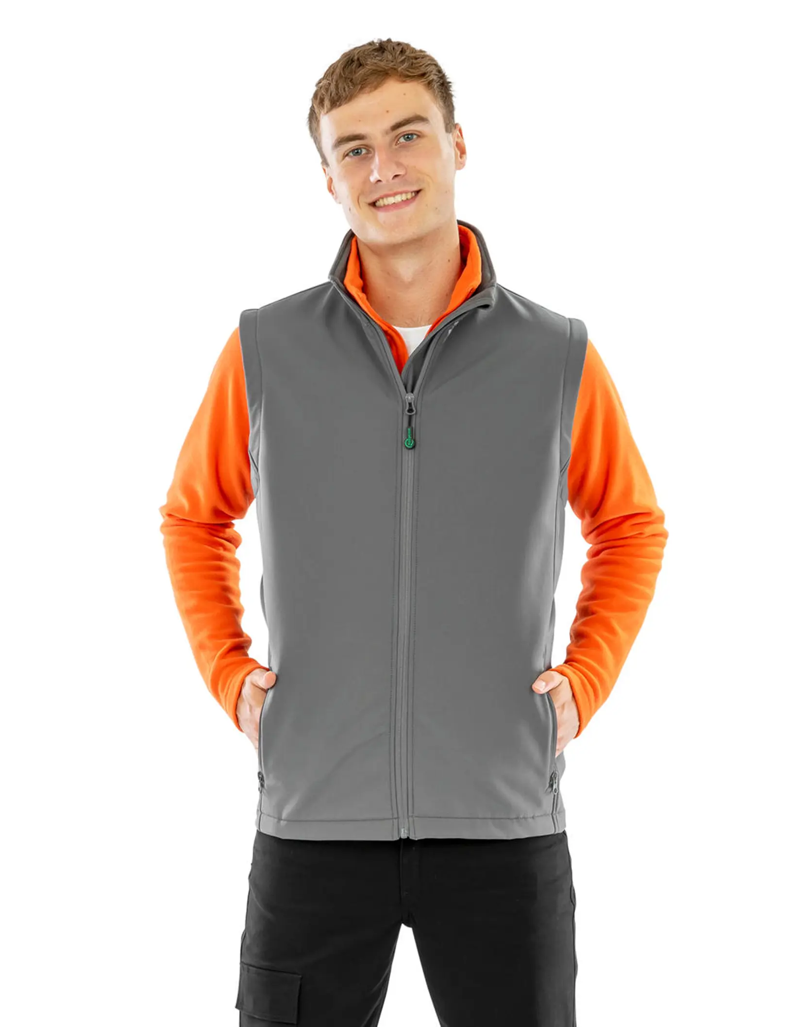 Bild på Men's Recycled 2-Layer Printable Softshell B/W