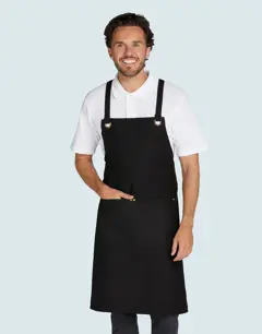Bild på PROVENCE - Crossover Eyelets Bib Apron with Pocket