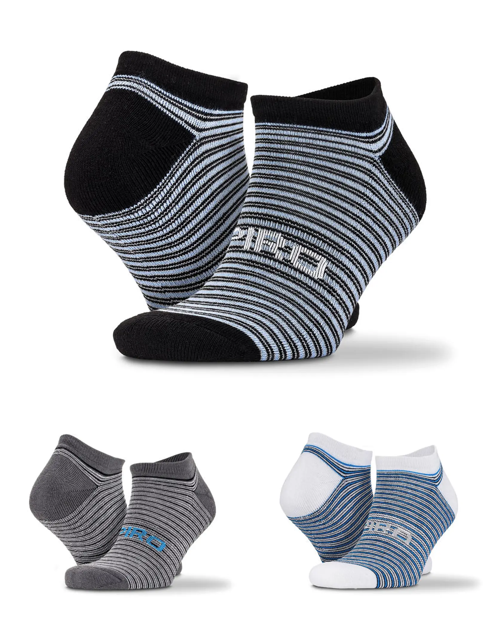 Bild på 3-Pack Mixed Stripe Sneaker Socks