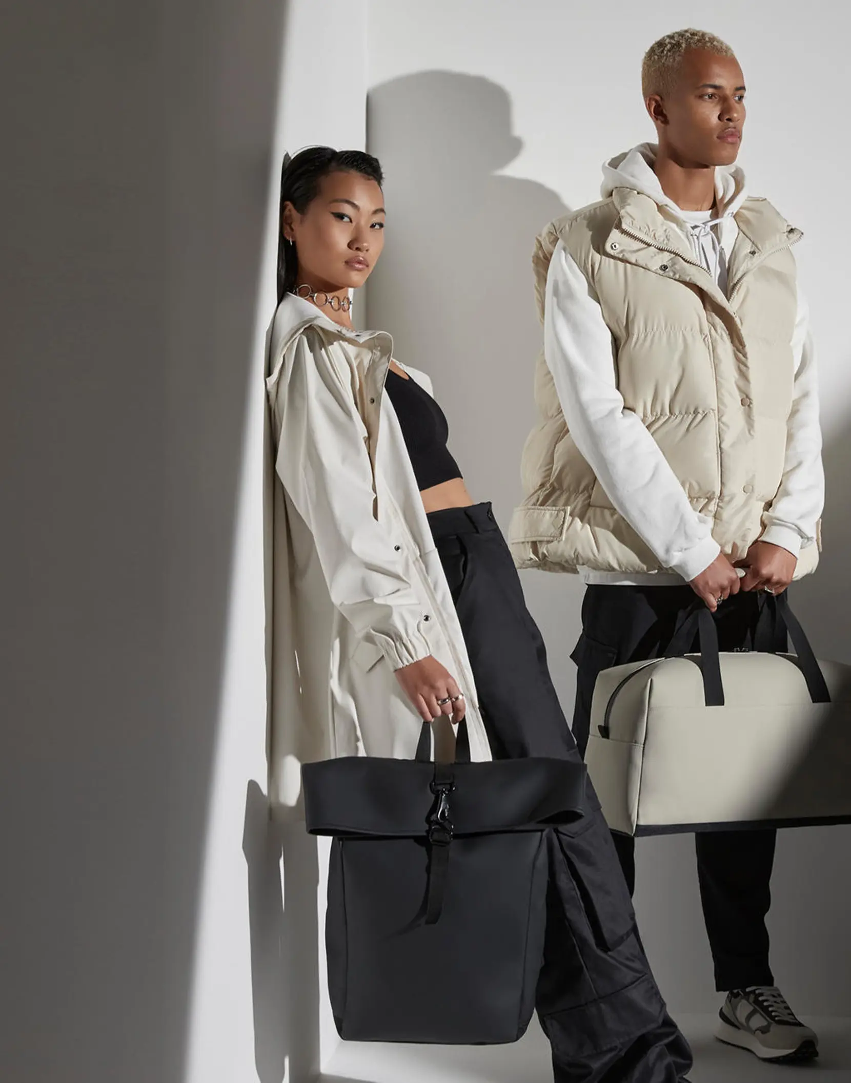Bild på Matte PU Rolltop Backpack