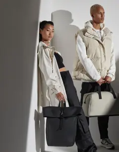 Bild på Matte PU Rolltop Backpack