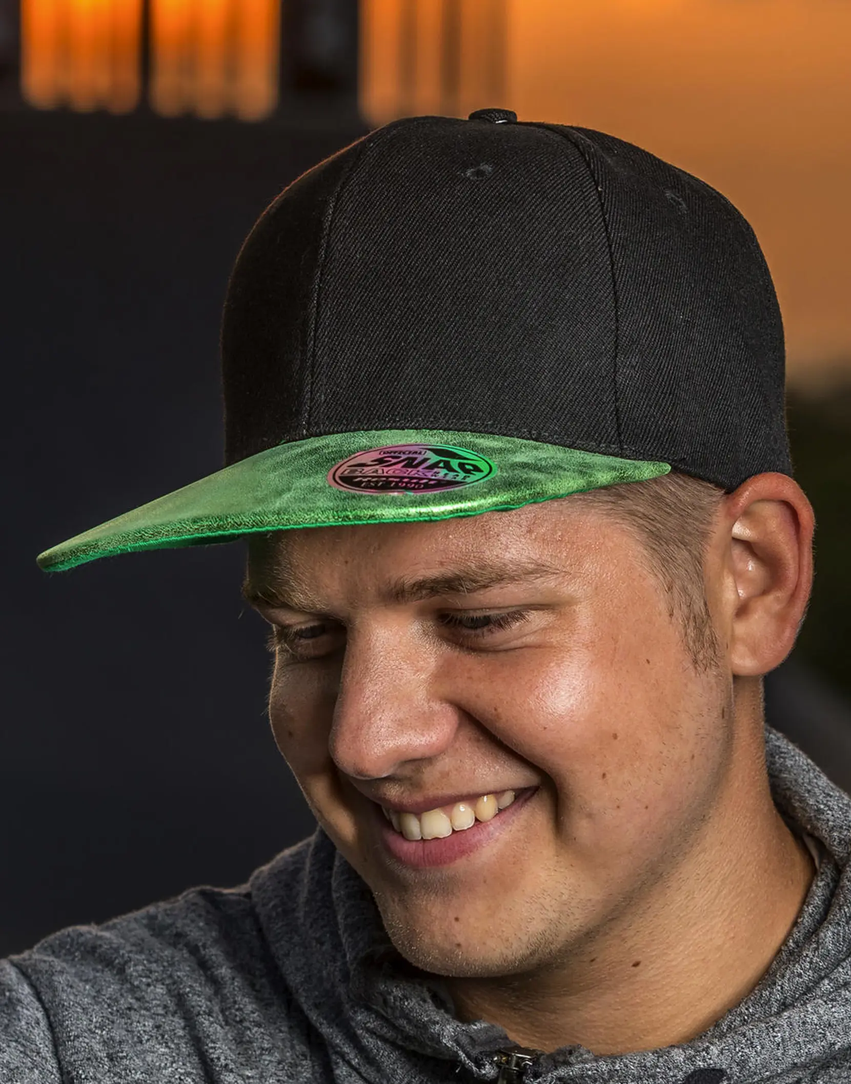 Bild på Bronx Glitter Flat Peak Snapback Cap 