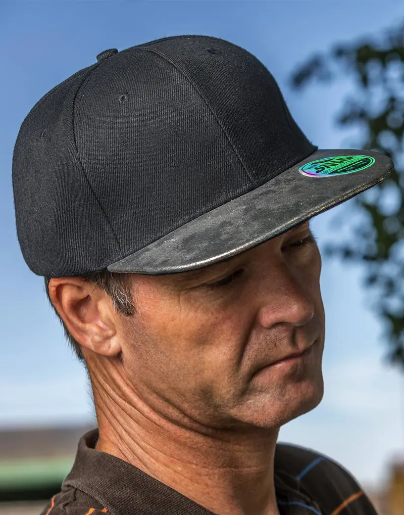 Bronx Glitter Flat Peak Snapback Cap