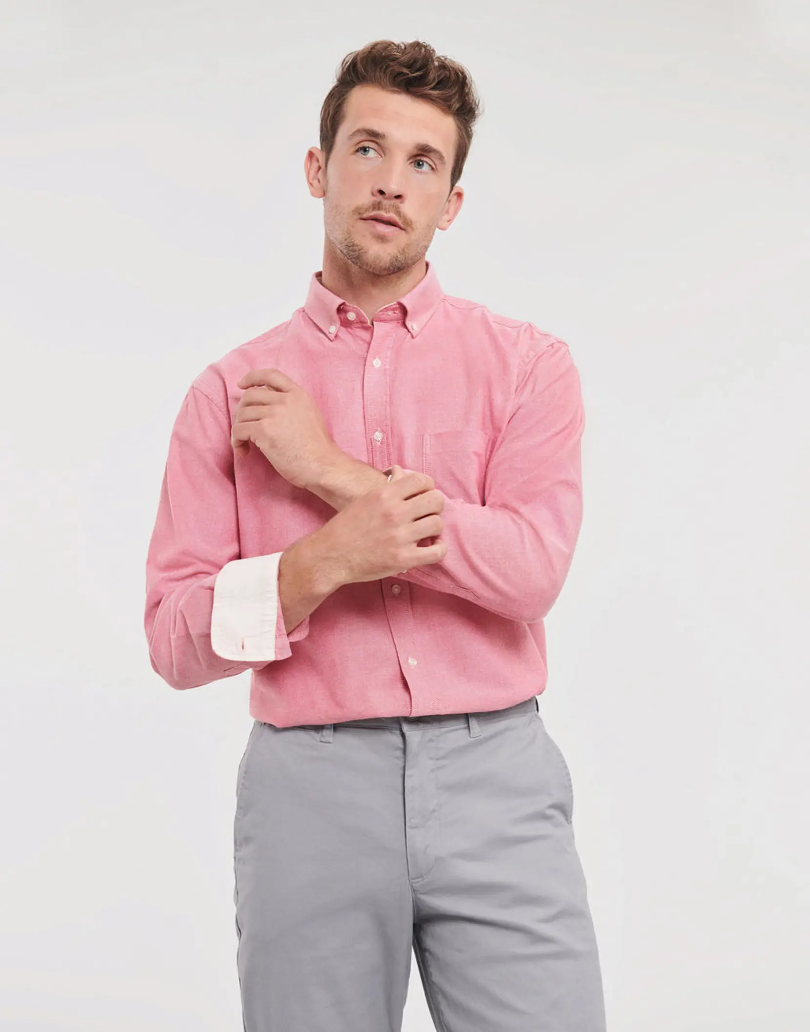 Bild på Men's LS Tailored Washed Oxford Shirt