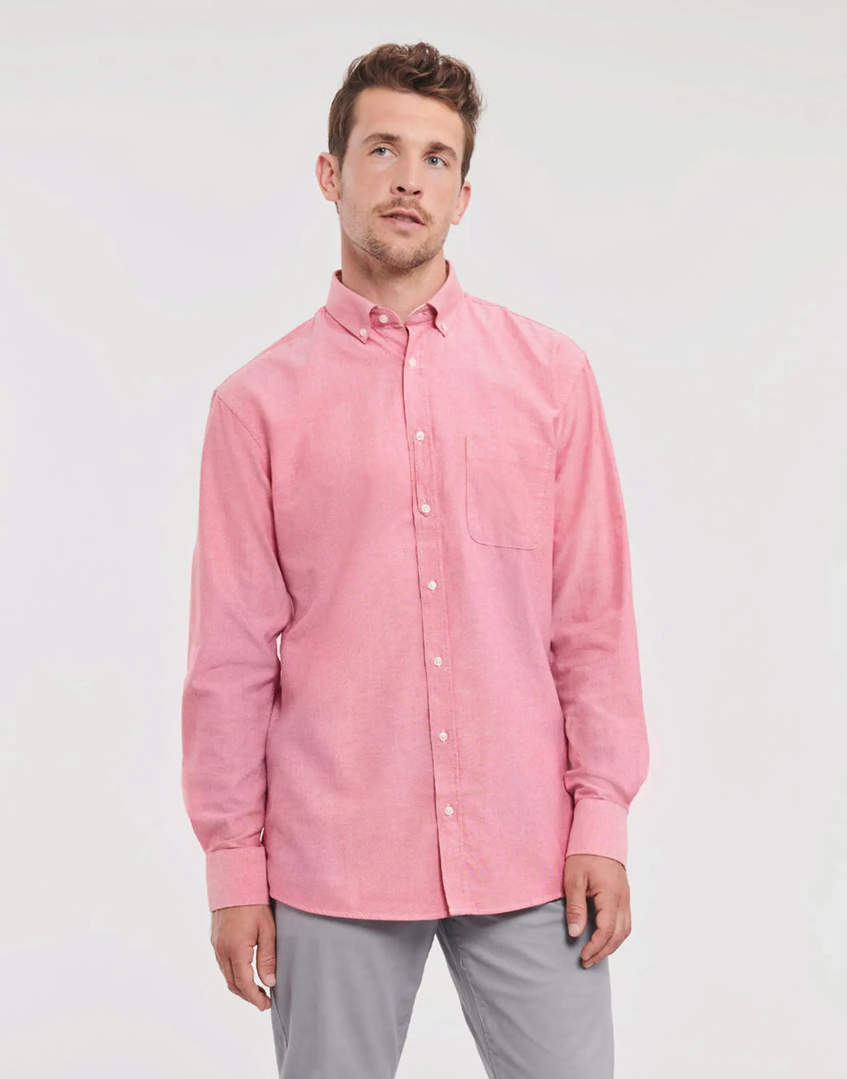 Bild på Men's LS Tailored Washed Oxford Shirt