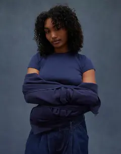 Bild på Women's Micro Rib Baby Tee