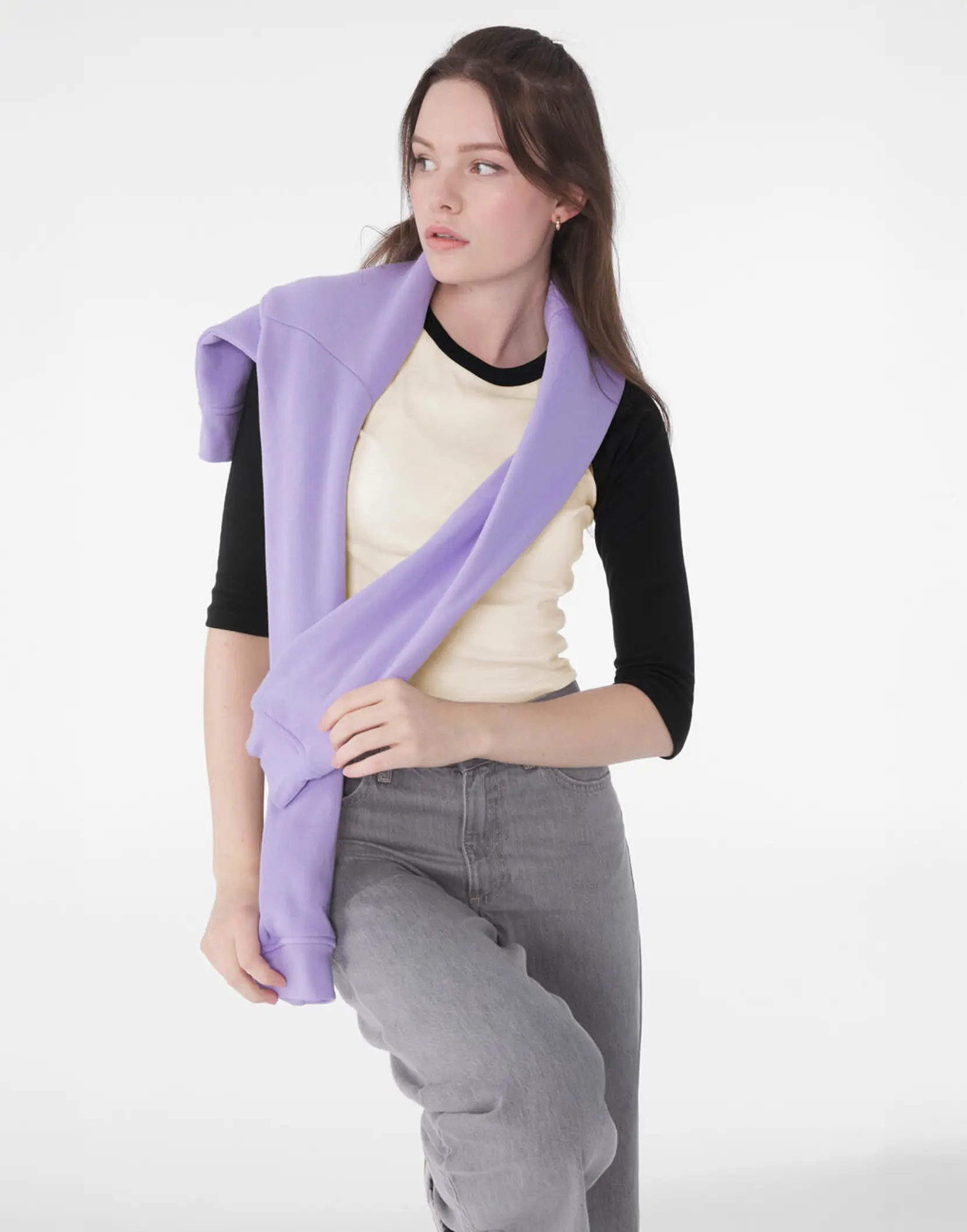 Bild på Women's Micro Rib 3/4 Raglan Baby Tee