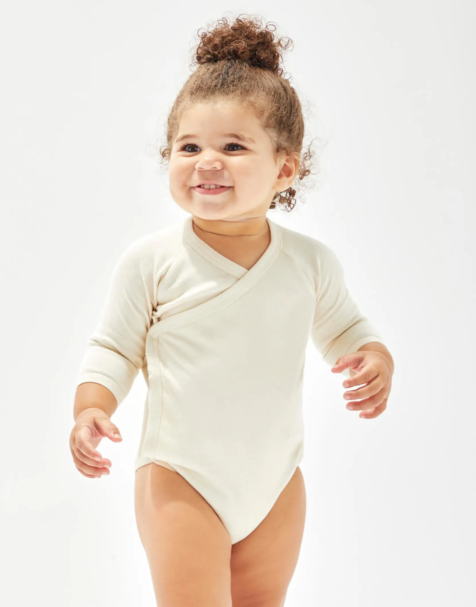 Bild på Baby Long Sleeve Kimono Bodysuit