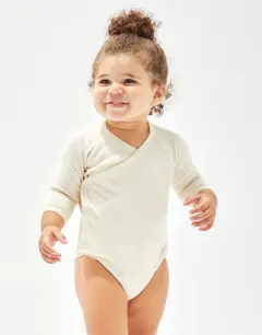 Bild på Baby Long Sleeve Kimono Bodysuit