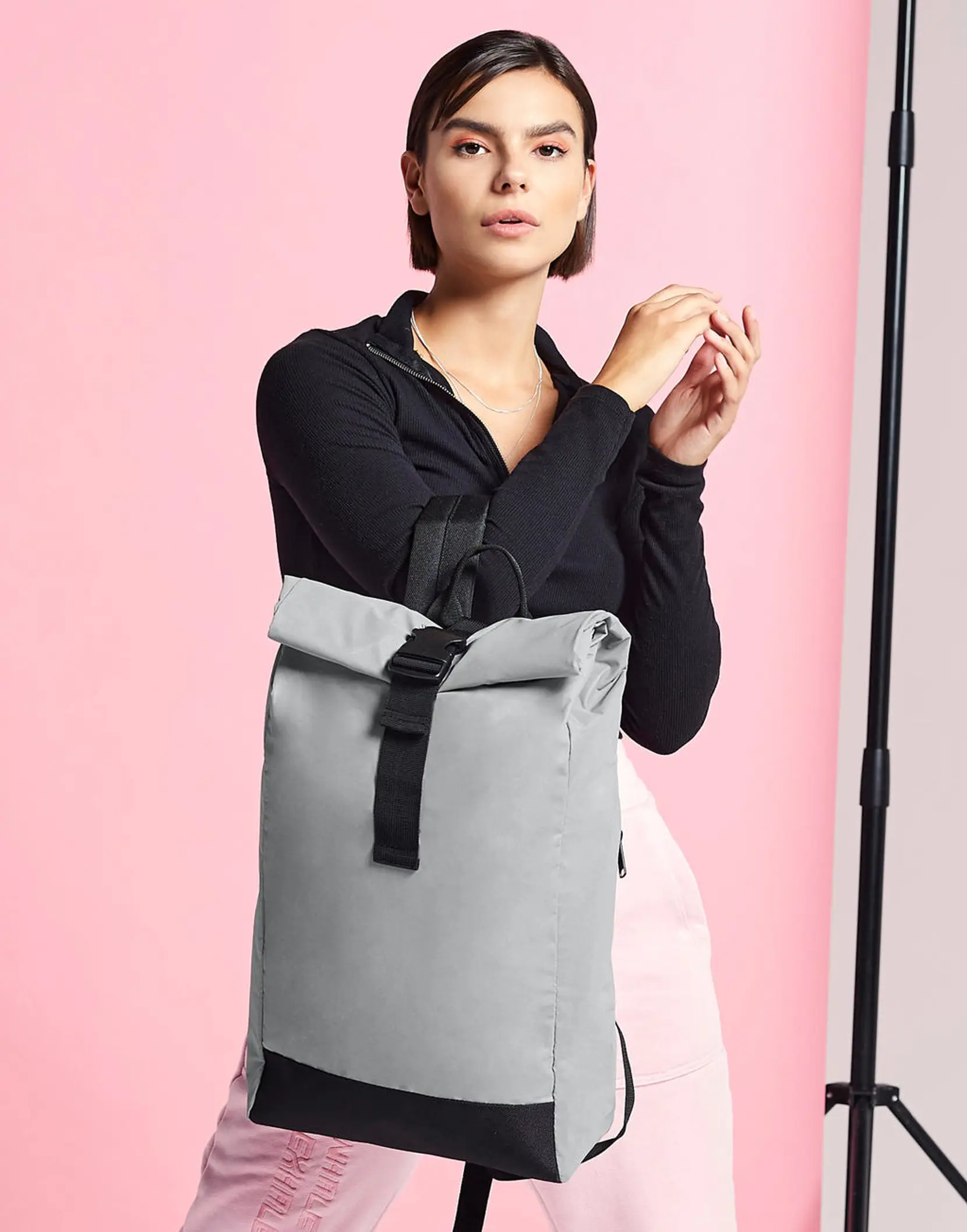 Bild på Reflective Roll-Top Backpack
