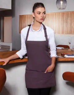 Bild på Short Bib Apron Basic with Buckle and Pocket